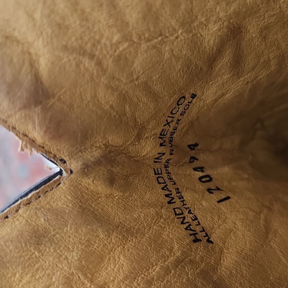 Men's *Keep Out With Longhorn Lights" Handmade Brown Leather Cowboy Boots ๐ค ๐ข๐ - Picture 12 of 17